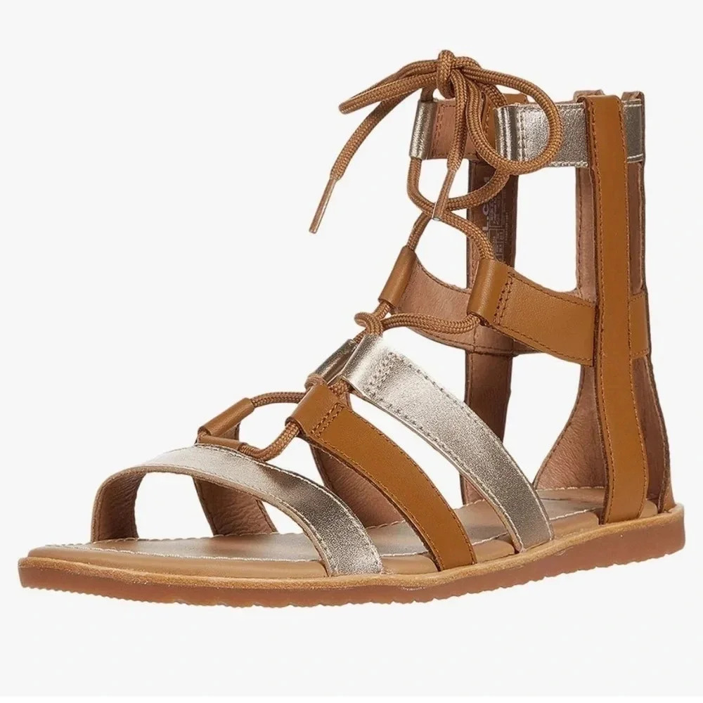 Sorel Women's Bailee Lace Up Sandal Flat size 9